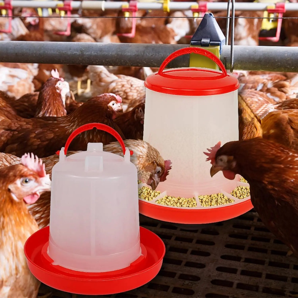 Portion Control Container - Tempat Makan dan Minum Unggas 3kg+3L,