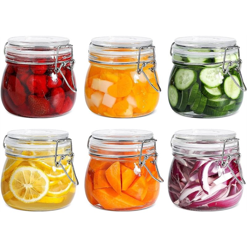 Food Storage Glass Container Set - Stoples Kaca A96K 17 Oz, Wadah
