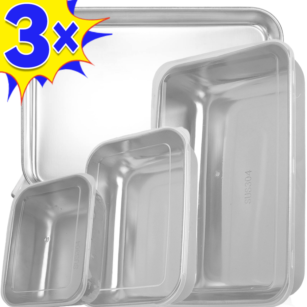 Food Storage Made Easy - Kotak penyimpan makanan Stainless Steel, kotak