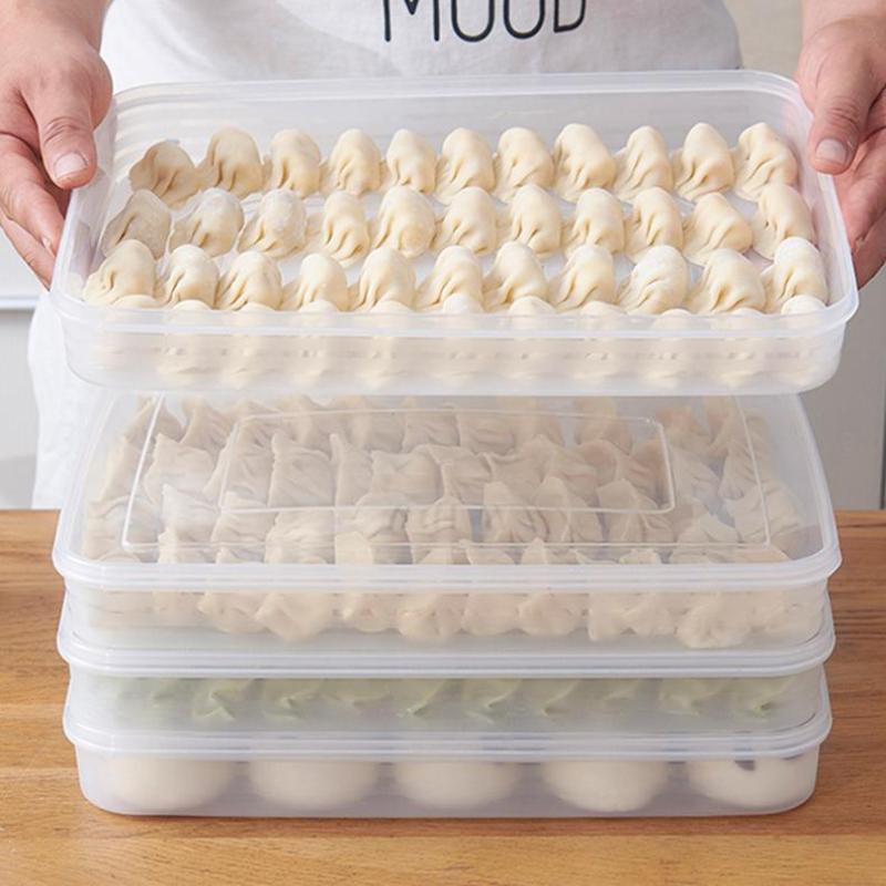 Food Storage Freezer Containers - Kotak Penyimpanan Dapur Transparan, Organizer Kulkas,