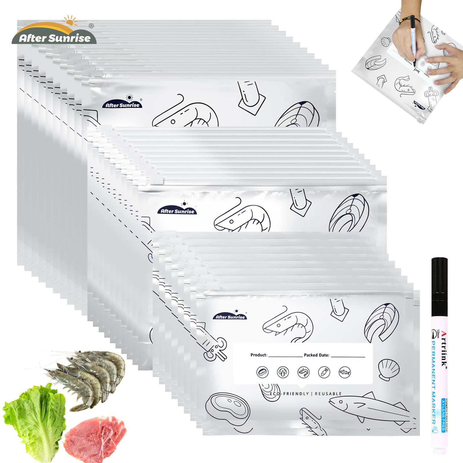 Food Storage Label - 【Makanan yang Diperlukan Pendinginan】Kantong Penyimpanan Aluminium