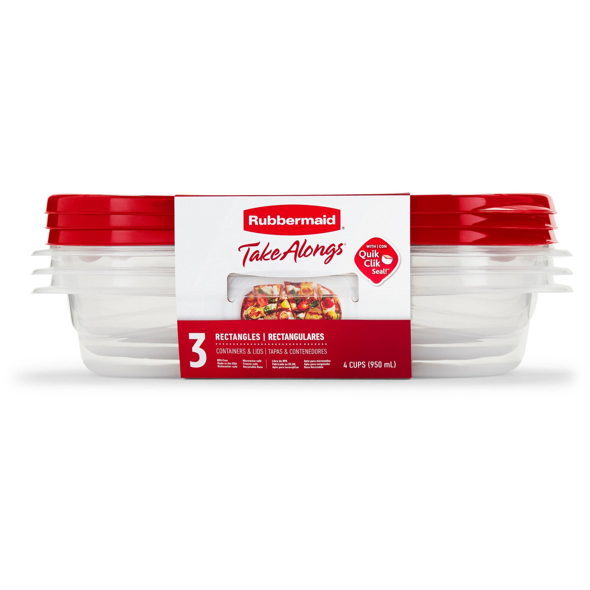 Food Storage Lunch Box - 3 buah wadah penyimpanan makanan berbentuk