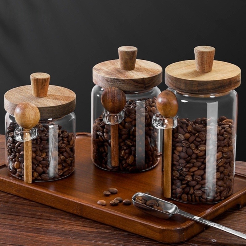 Food Storage Glass Container Set - Set Wadah Penyimpanan Kaca ABJI-Glass Jar