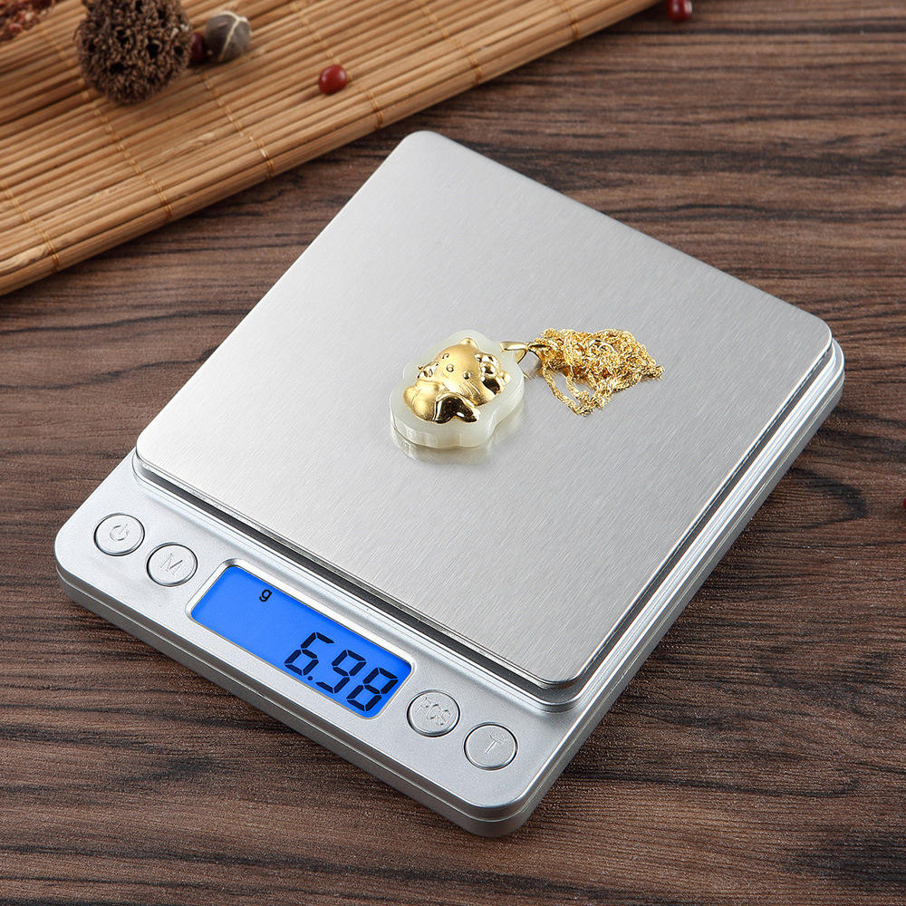 Food Storage Table - Timbangan Perhiasan Digital LCD 3kg 0.1g/500g