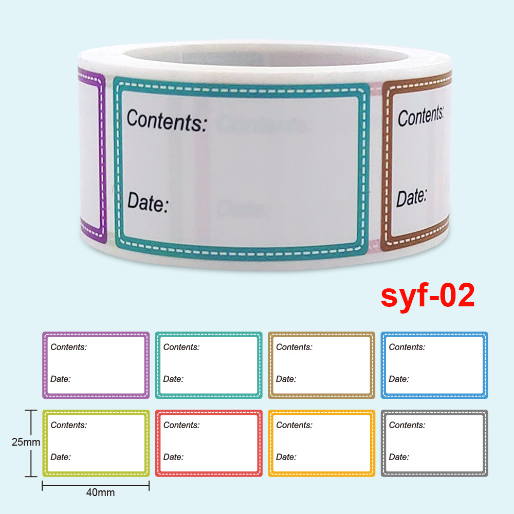Food Storage Label - Penyimpanan katalog tanggal aman, stiker Label