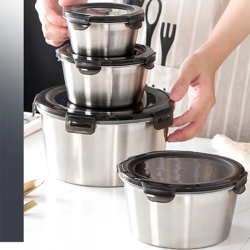 Food Storage Made Easy - Kotak makan siang Bento baja tahan