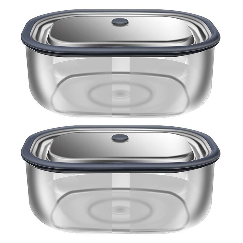 Food Storage Made Easy - Kotak makan siang persegi panjang kaca