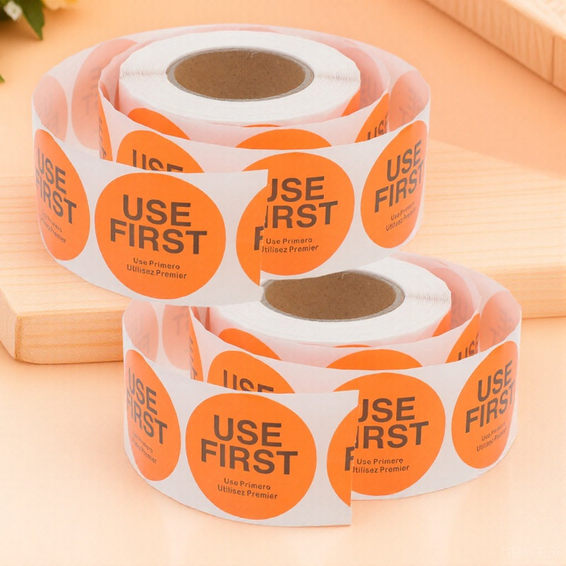 Food Storage Label - 2 Gulungan Label Kontrol Inventaris, Stiker