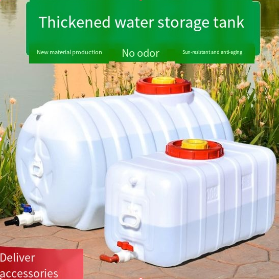 Food Storage Tank - Tong Plastik Horizontal Food-Grade 220/300 Liter,