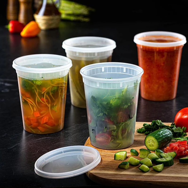 Food Storage Freezer Containers - Wadah penyimpanan makanan dengan tutup, wadah