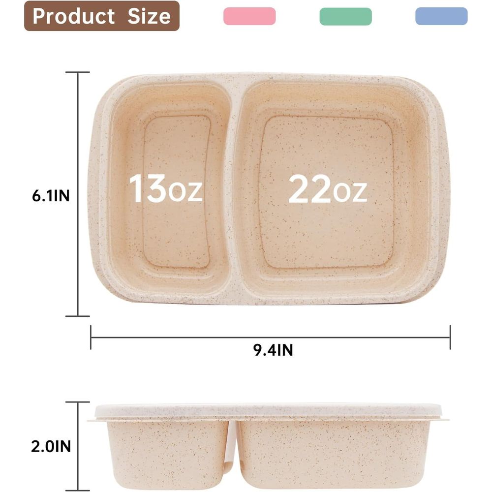 4 Paket Kotak Makan Bento, 2 W - Food Storage Lunch Box ulasan dan harga