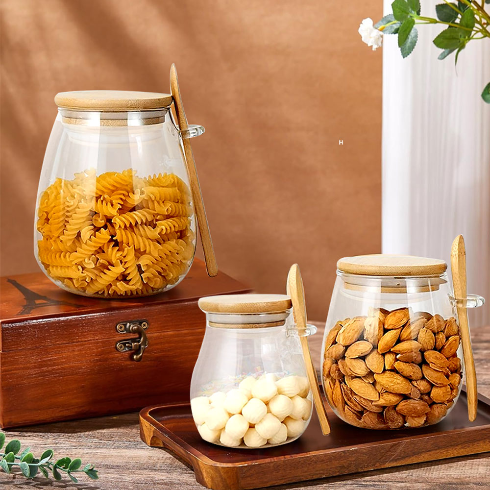 34oz gelas tertutup dengan sen - Food Storage Glass Container Set ulasan dan harga