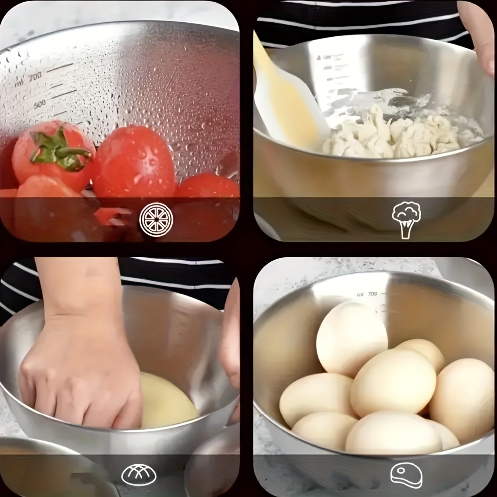 Set 4 Buah Mangkuk Salad Baja  - Food Storage And Preparation ulasan dan harga