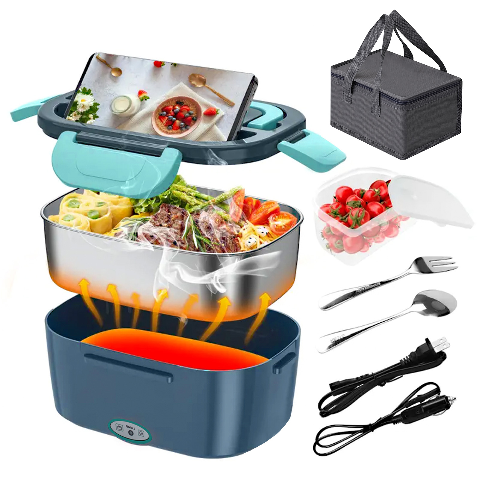 Kotak Makan Siang Pemanas List - Food Storage Warmer ulasan dan harga