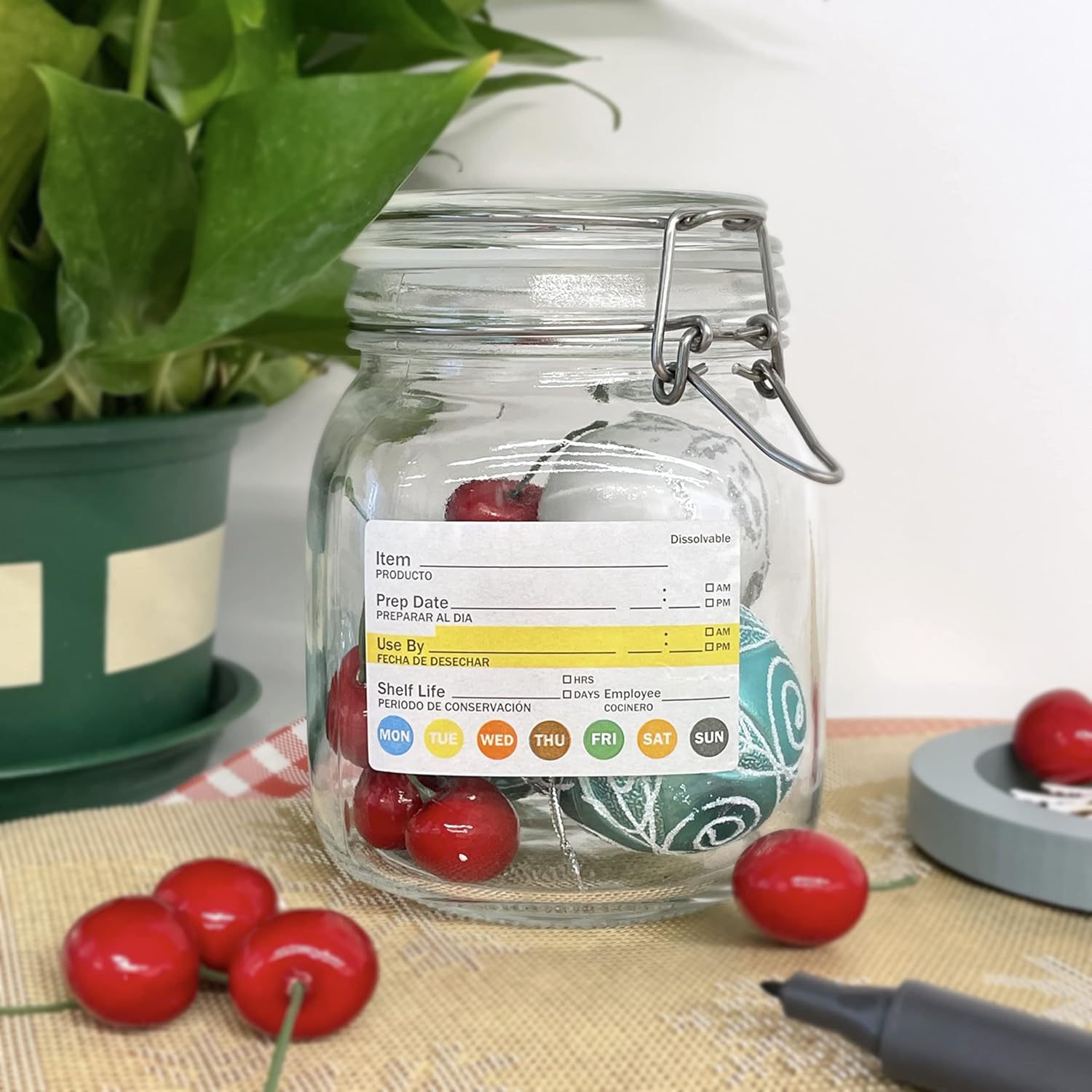 250 Buah/Rol Label Tanggal Mak - Food Storage Label ulasan dan harga