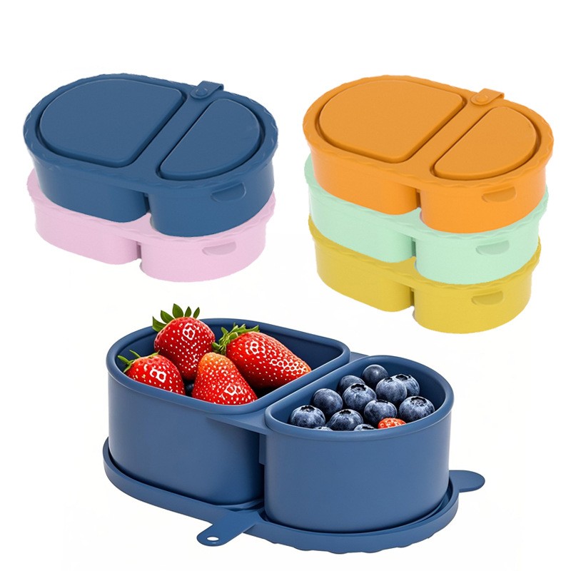 Wadah Camilan Silikon/Kotak Ma - Food Storage Lunch Box ulasan dan harga