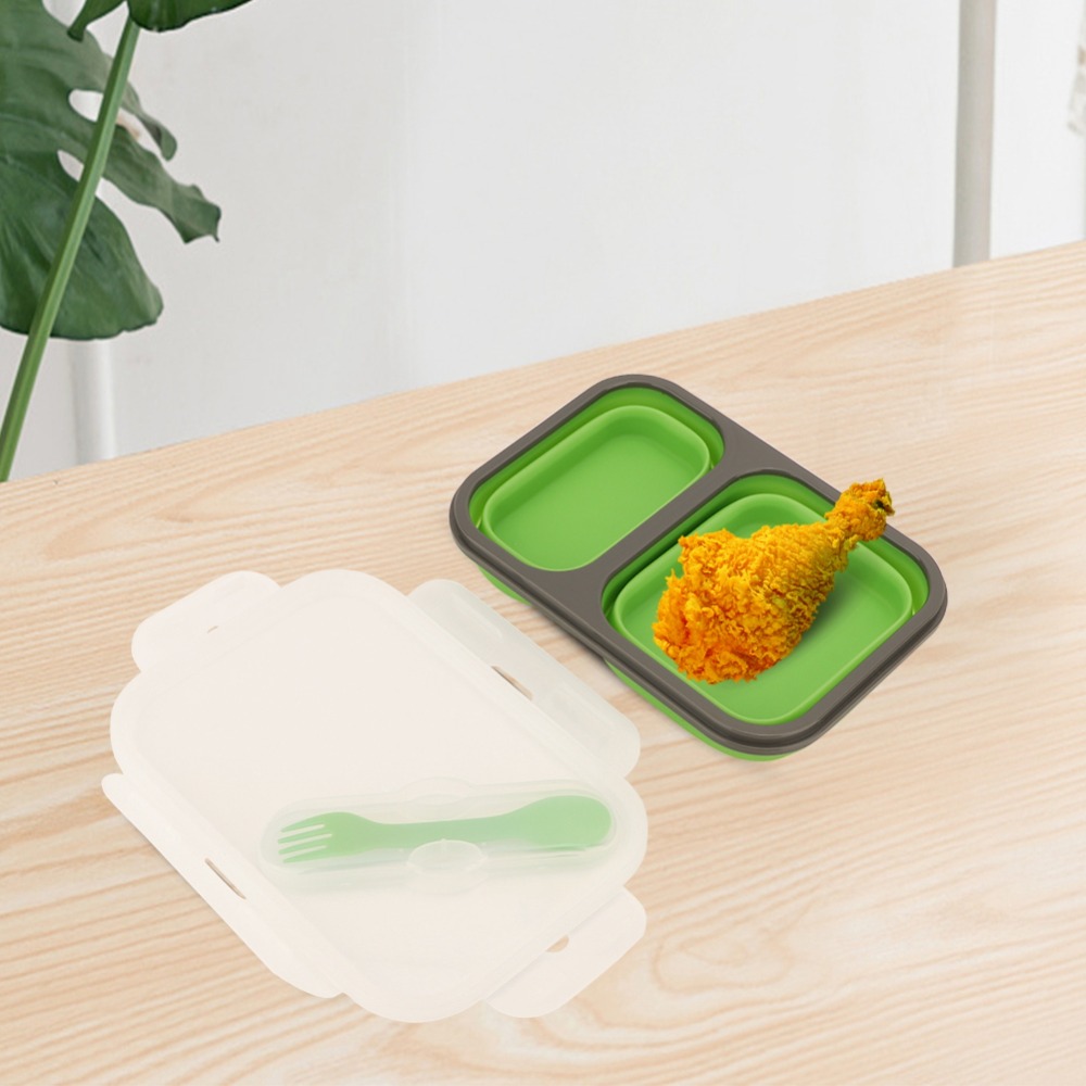 2 Buah Kotak Makan Siang Lipat - Food Storage Practices ulasan dan harga