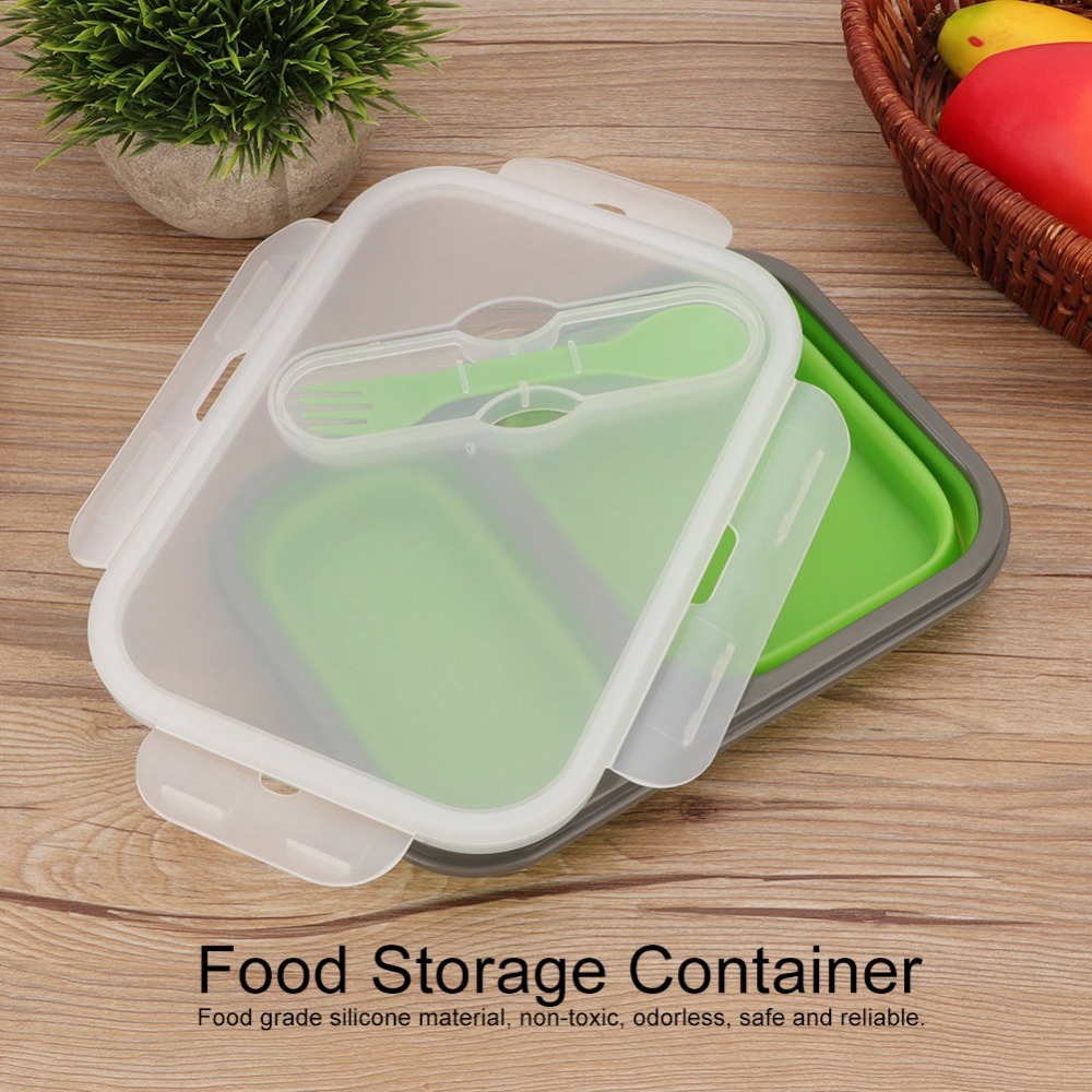 2 Buah Kotak Makan Siang Lipat - Food Storage Practices ulasan dan harga