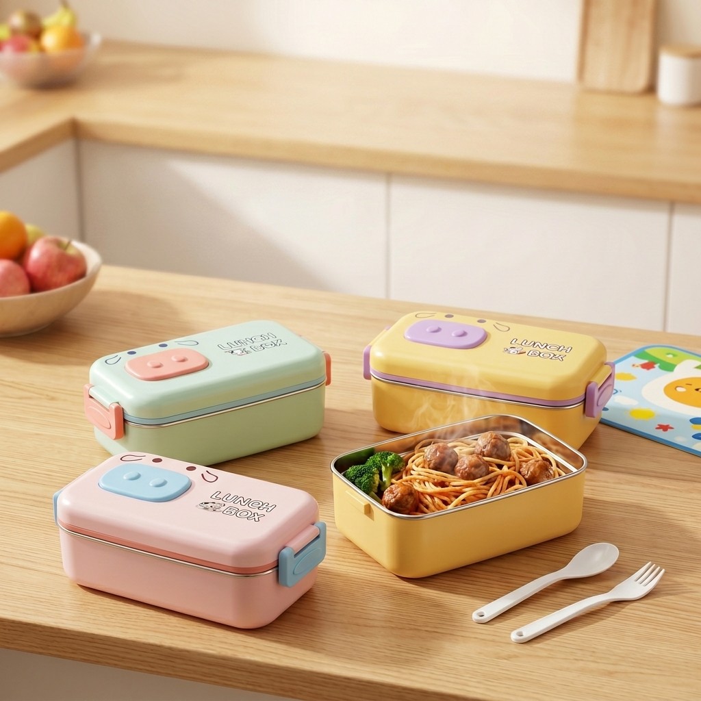 Kotak Bento Baja Tahan Karat 3 - Food Storage Made Easy ulasan dan harga