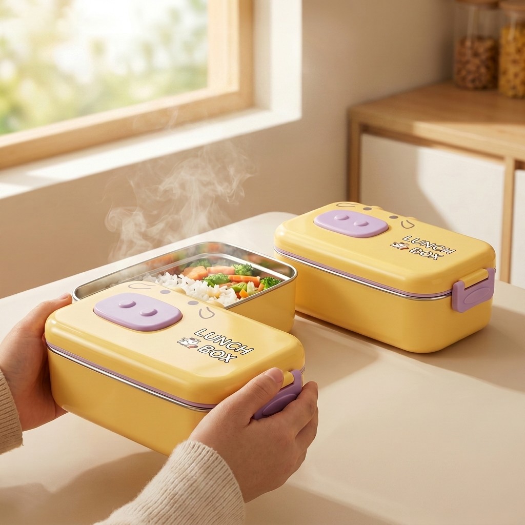 Kotak Bento Baja Tahan Karat 3 - Food Storage Made Easy ulasan dan harga