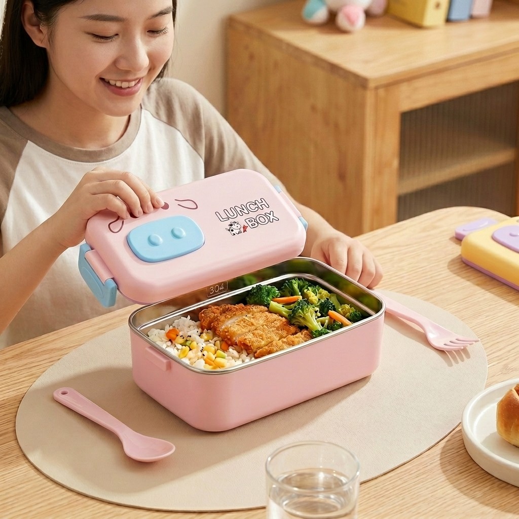 Kotak Bento Baja Tahan Karat 3 - Food Storage Made Easy ulasan dan harga