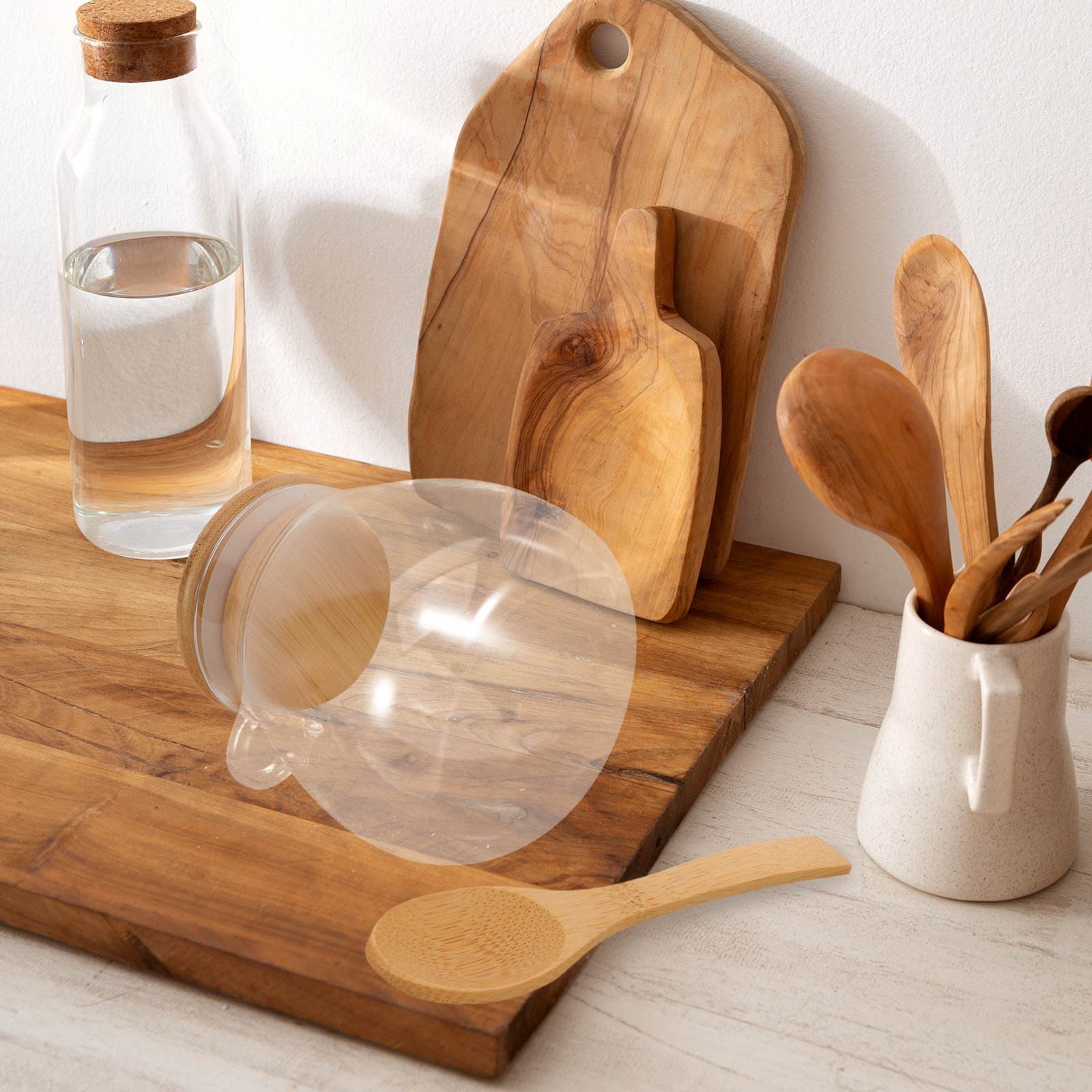 2 Buah Stoples Penyimpanan Kac - Food Storage Glass Container Set ulasan dan harga