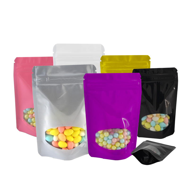 100 Buah Berwarna Aluminium Fo - Food Storage Bags Zip Lock Pouch ulasan dan harga