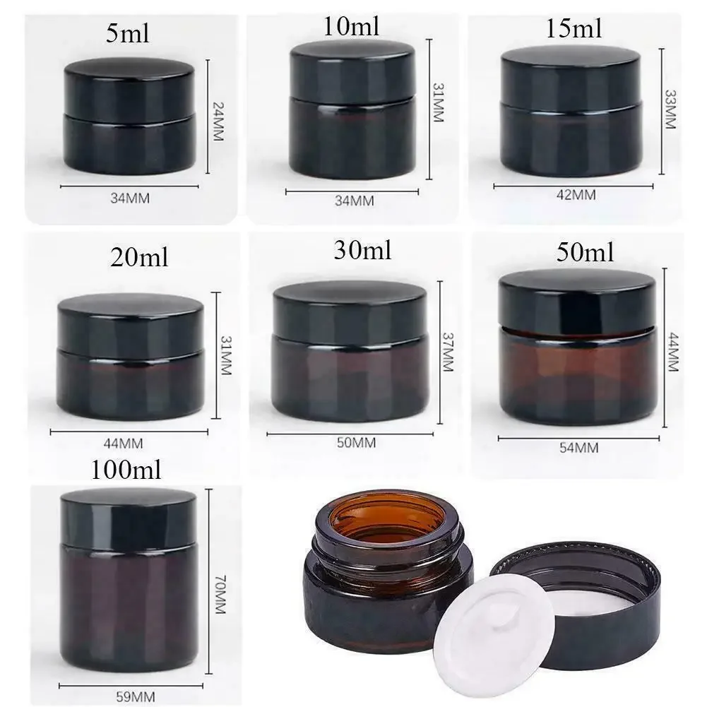 2 Buah 5Ml/10Ml/15Ml/20Ml/30Ml - Food Storage Glass Container Set ulasan dan harga