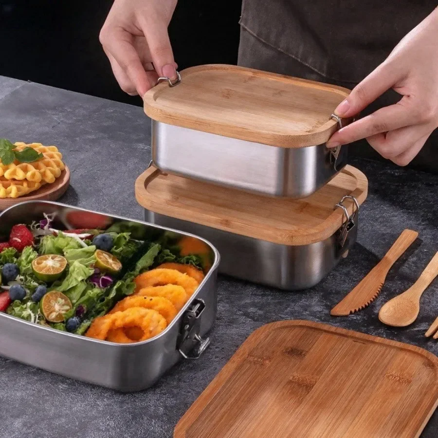 Kotak Makan Siang Tutup Bambu  - Food Storage Lunch Box ulasan dan harga