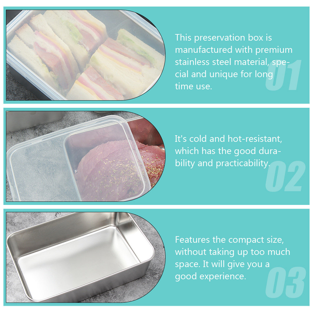 Kotak Pengawetan Tahan Karat W - Food Storage Lunch Box ulasan dan harga
