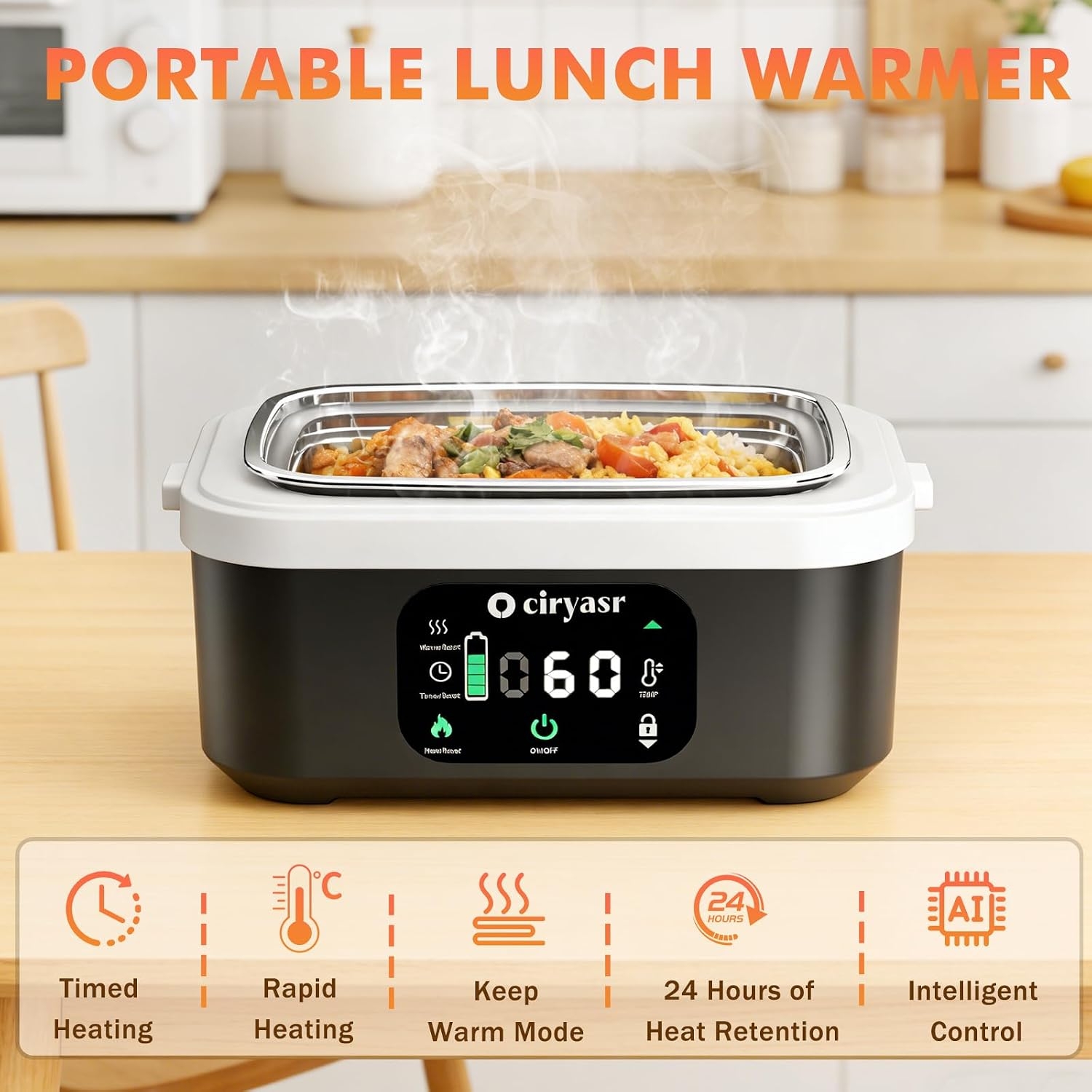 Kotak Makan Listrik yang Kuat, - Food Storage Warmer ulasan dan harga