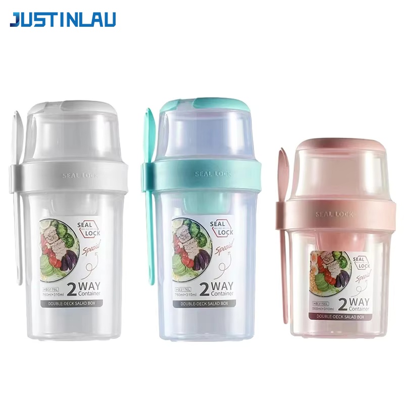 JUSTINLAU Cangkir Salad Pengur - Food Storage Made Easy ulasan dan harga