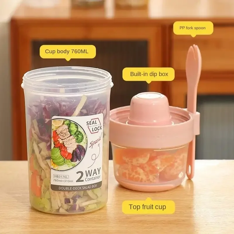 JUSTINLAU Cangkir Salad Pengur - Food Storage Made Easy ulasan dan harga