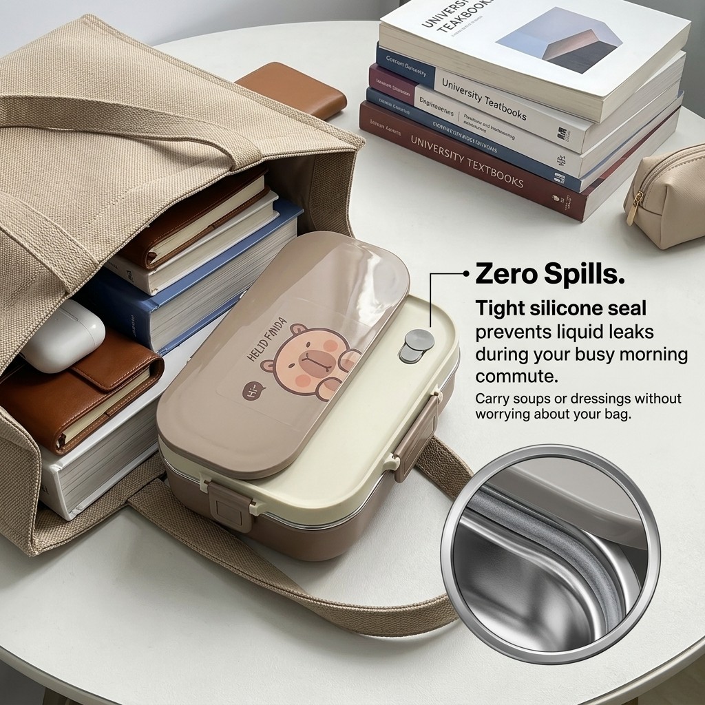 Set Kotak Makan Siang Bento St - Food Storage Made Easy ulasan dan harga