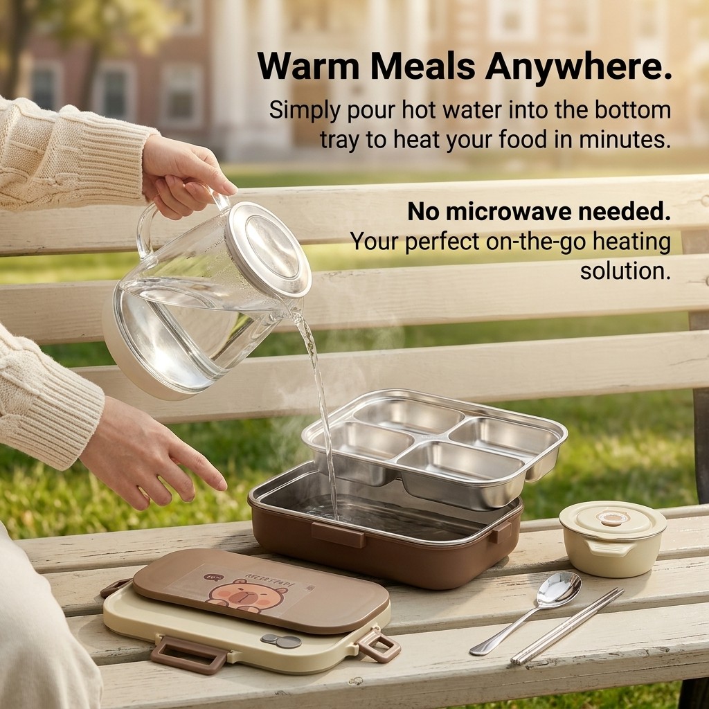 Set Kotak Makan Siang Bento St - Food Storage Made Easy ulasan dan harga