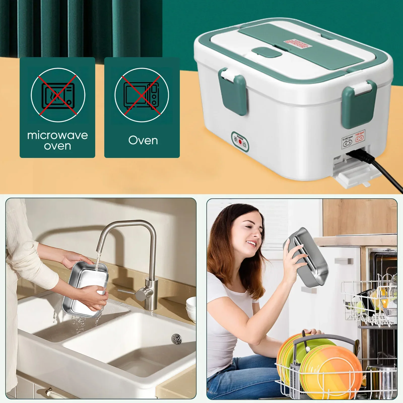 Kotak makan siang listrik, pen - Food Storage Warmer ulasan dan harga