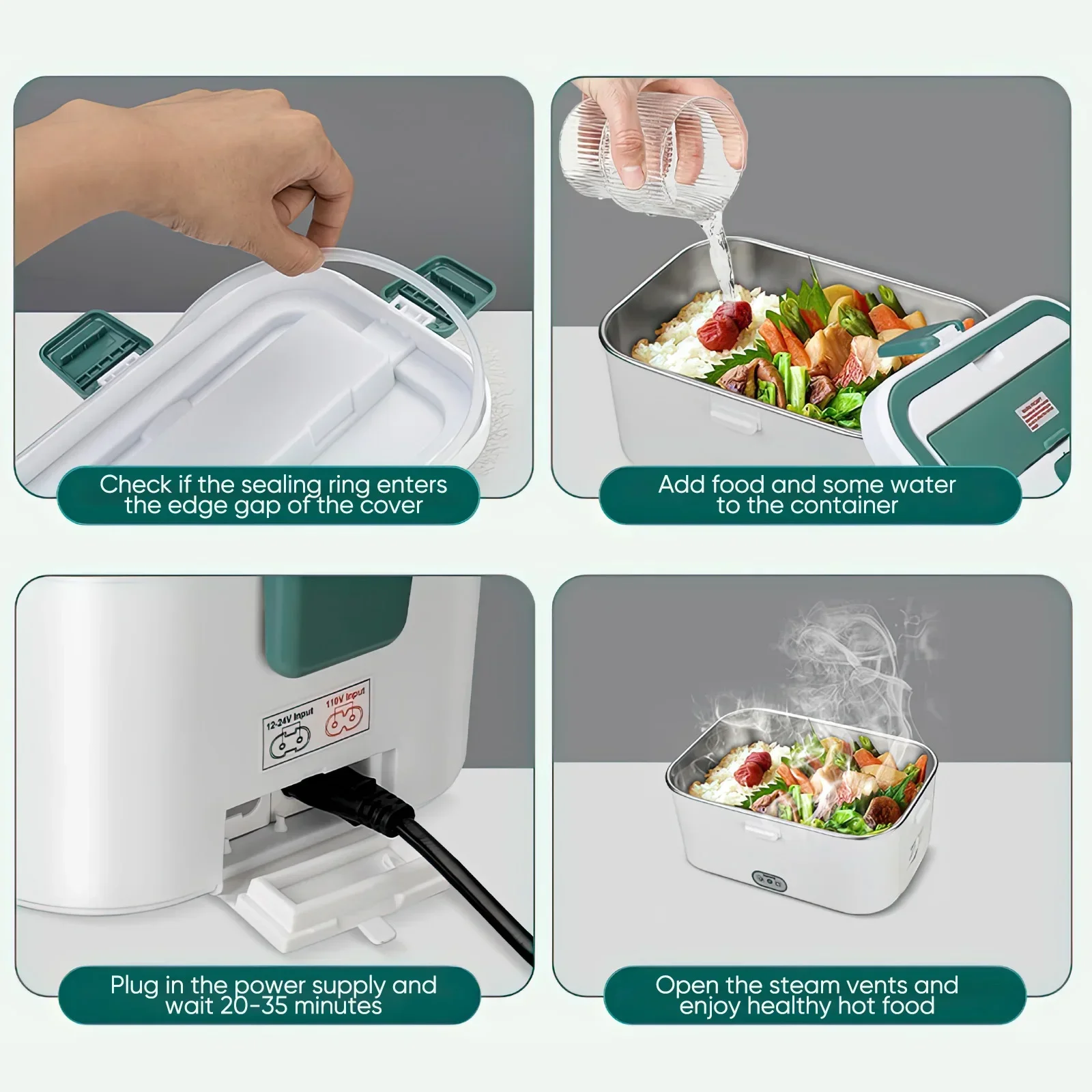 Kotak makan siang listrik, pen - Food Storage Warmer ulasan dan harga
