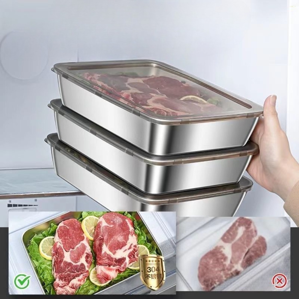 Nampan Sajian Stainless Steel  - Food Storage Table ulasan dan harga