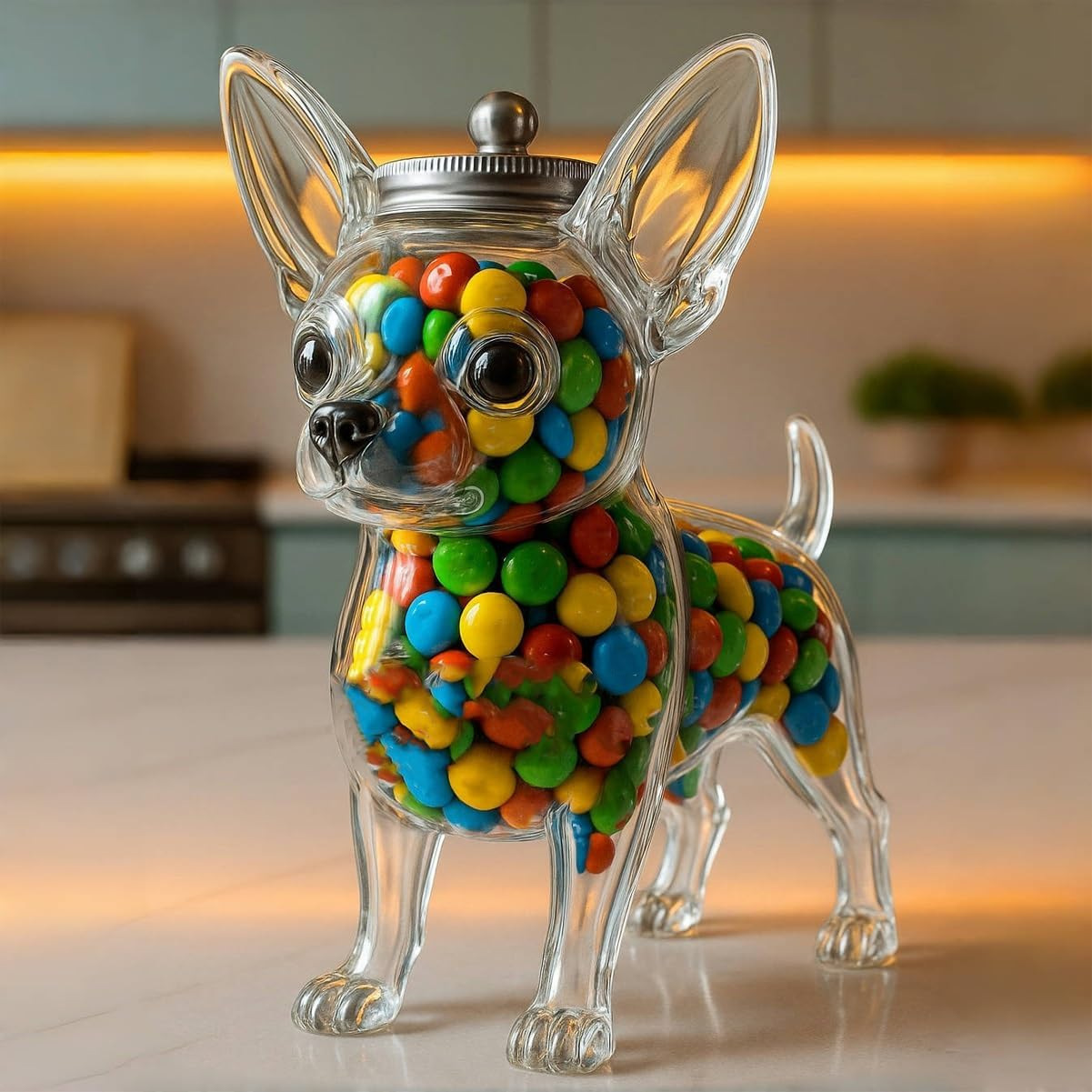 Wadah Berbentuk Chihuahua Peng - Food Storage Glass Container Set ulasan dan harga