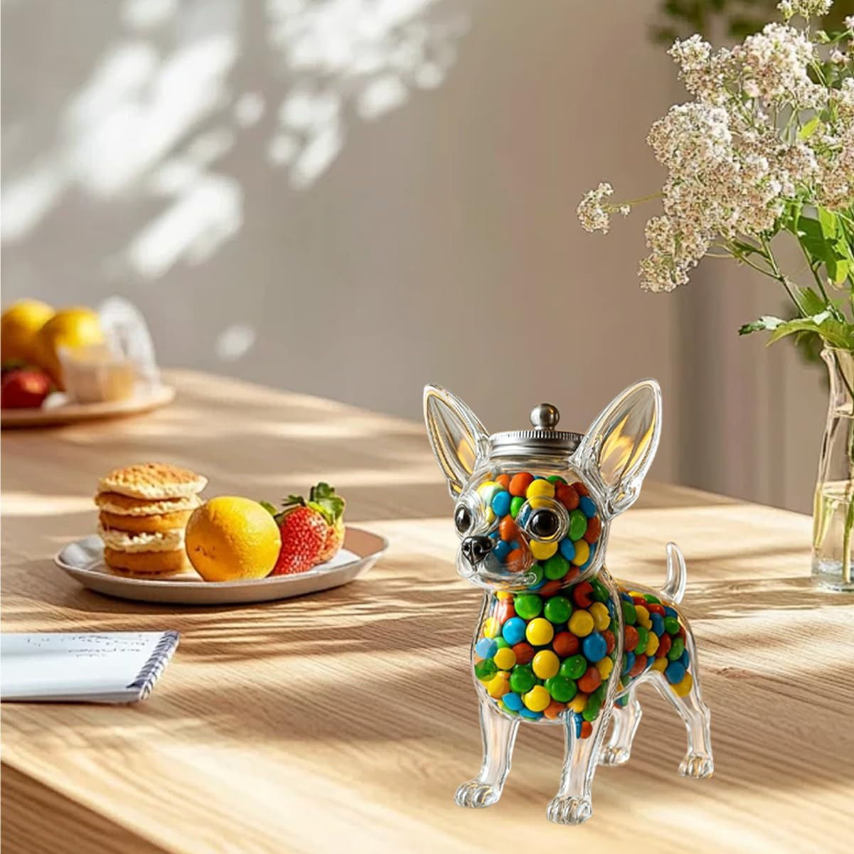 Wadah Berbentuk Chihuahua Peng - Food Storage Glass Container Set ulasan dan harga