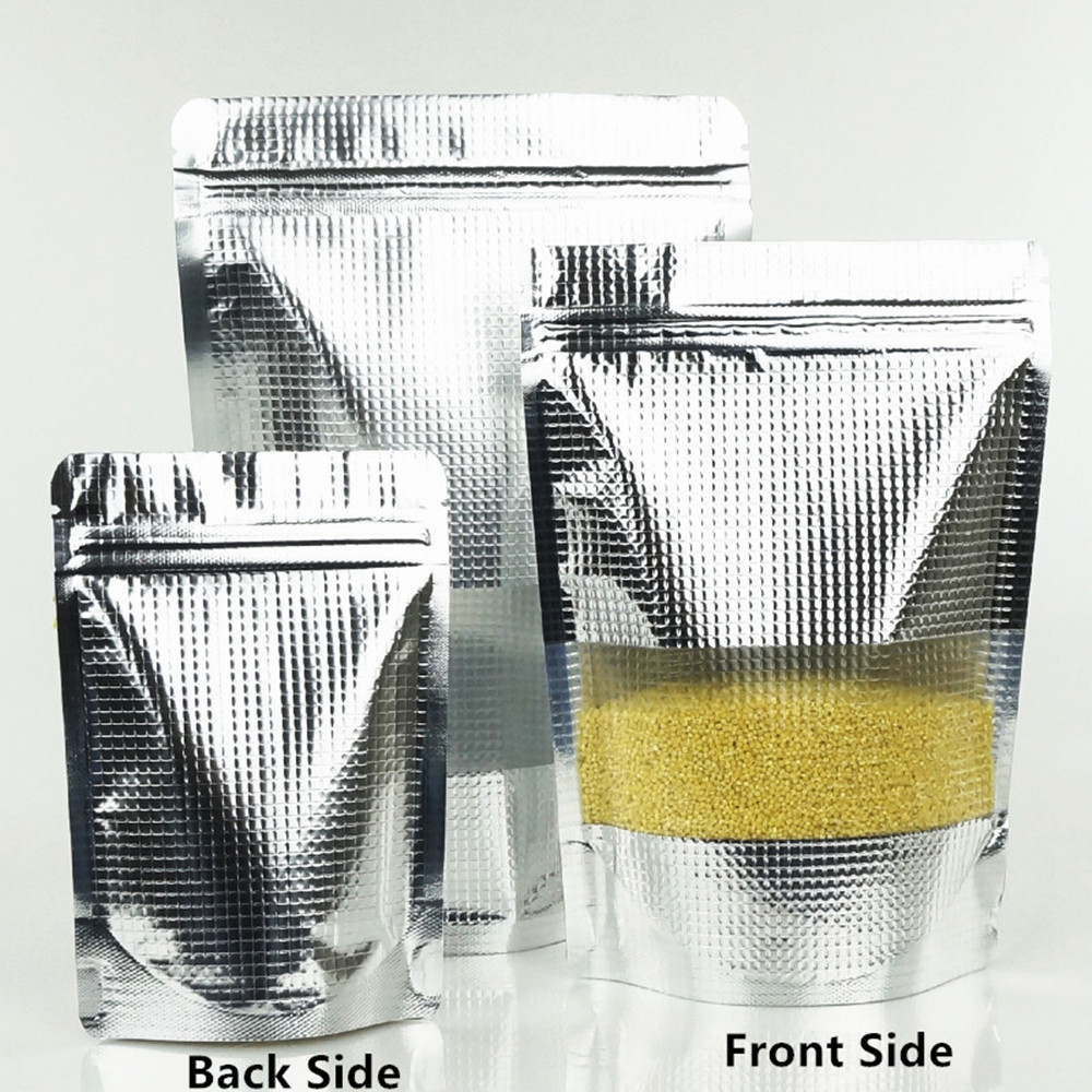 100 Buah Tas Stand-Up Jendela  - Food Storage Bags Zip Lock Pouch ulasan dan harga