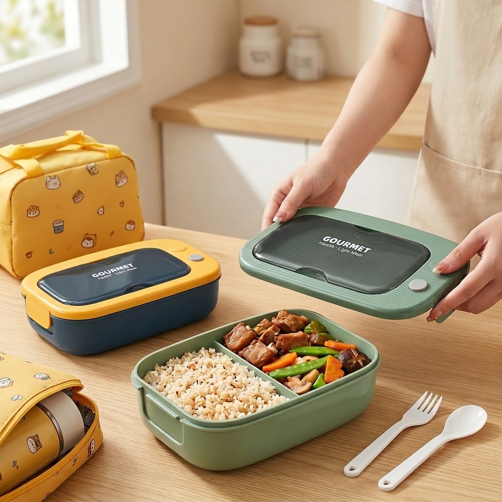 Kotak Bento Plastik untuk Micr - Food Storage Made Easy ulasan dan harga