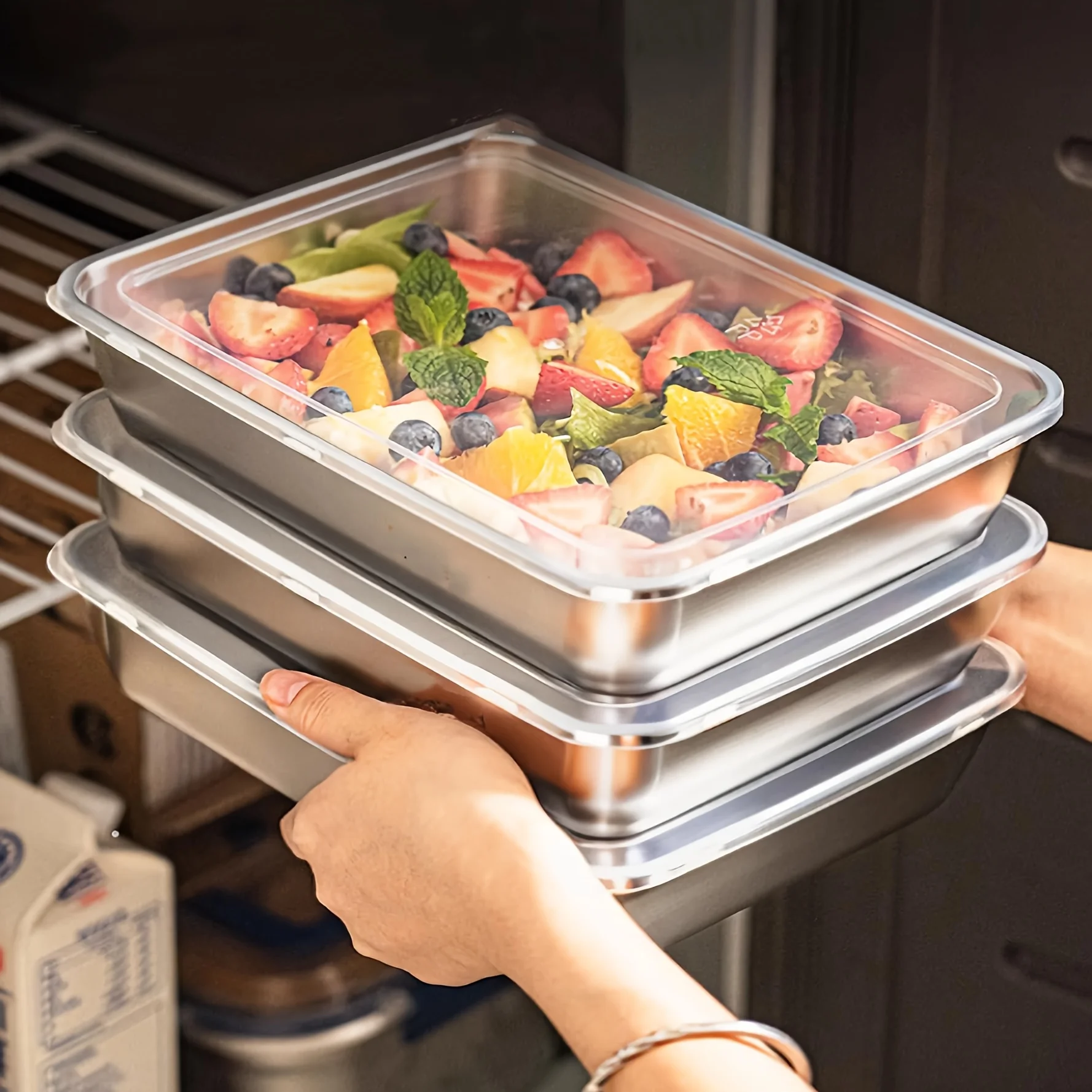 3pcs Wadah Makanan & Kotak Mak - Food Storage Lunch Box ulasan dan harga