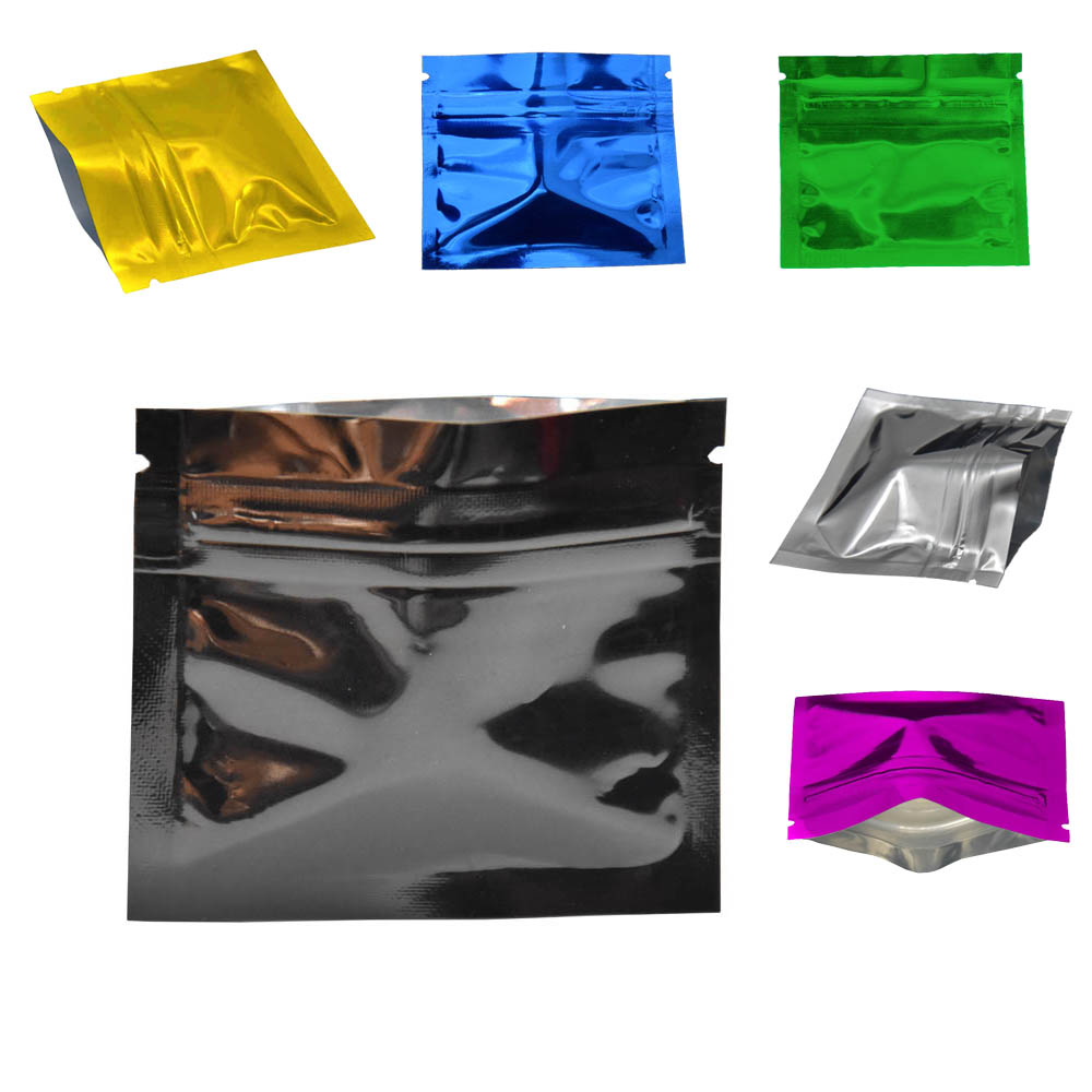 100 Buah Warna-warni Aluminium - Food Storage Bags Zip Lock Pouch ulasan dan harga