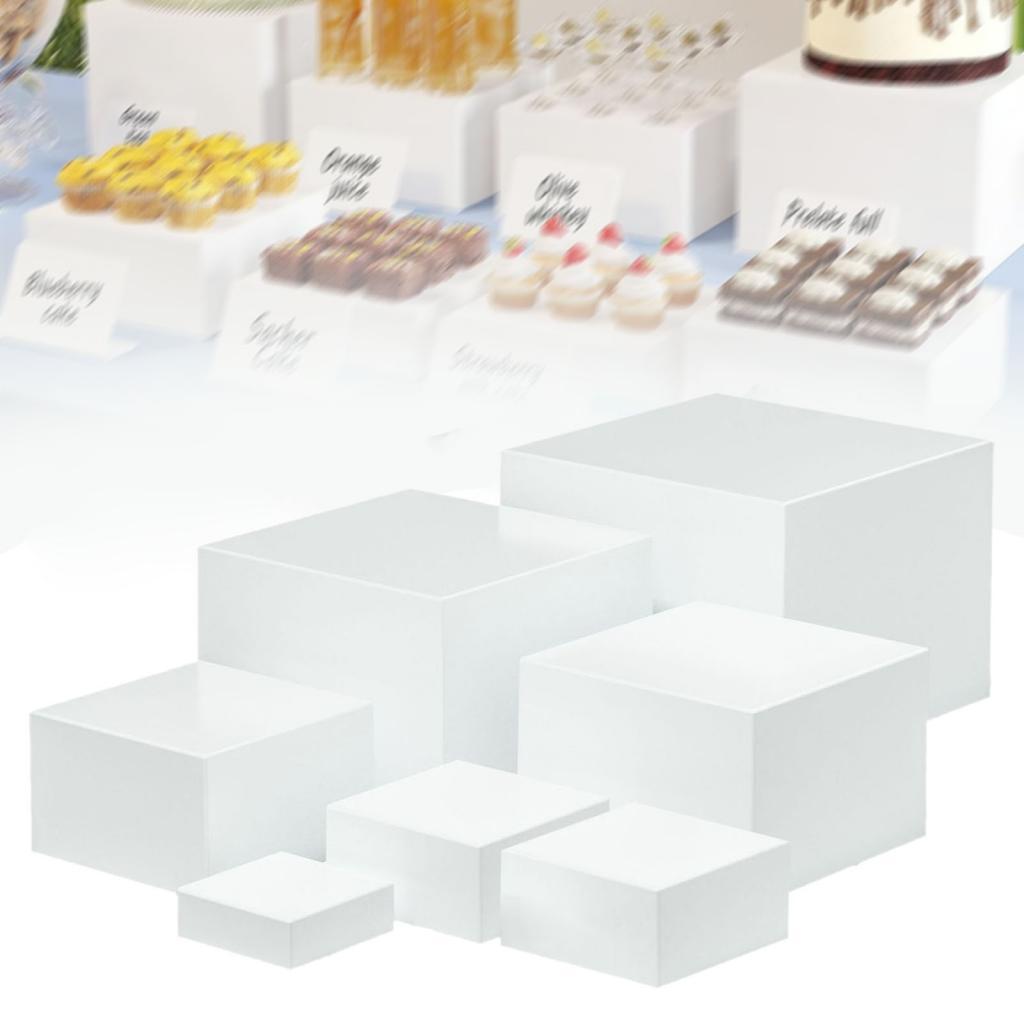 7 Buah Kotak Display Kubus Akr - Food Storage Table ulasan dan harga