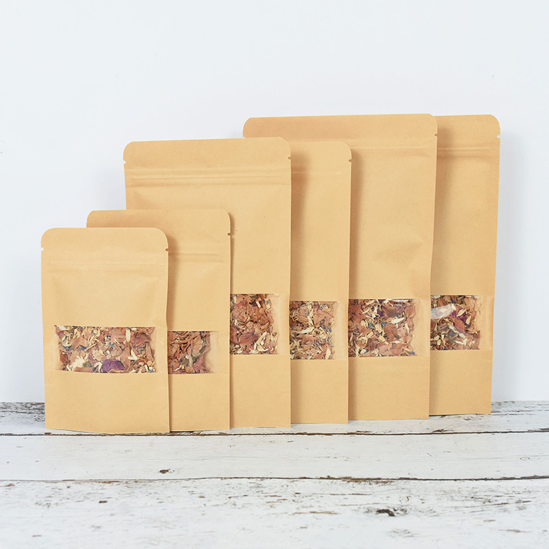 20/50 buah kertas Kraft kantun - Food Storage Bags Zip Lock Pouch ulasan dan harga