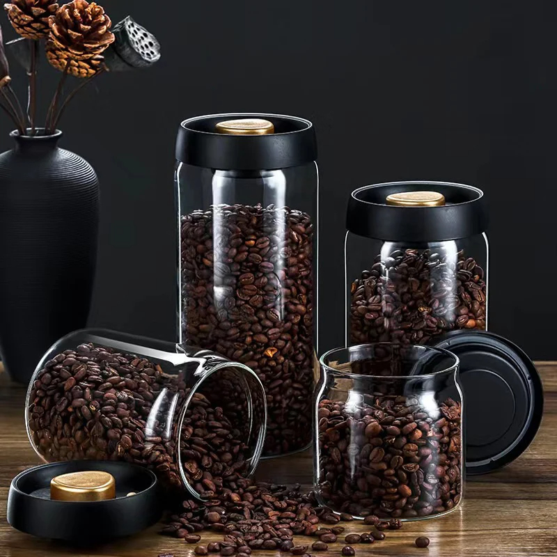 Stoples segel vakum biji kopi, - Food Storage Glass Container Set ulasan dan harga