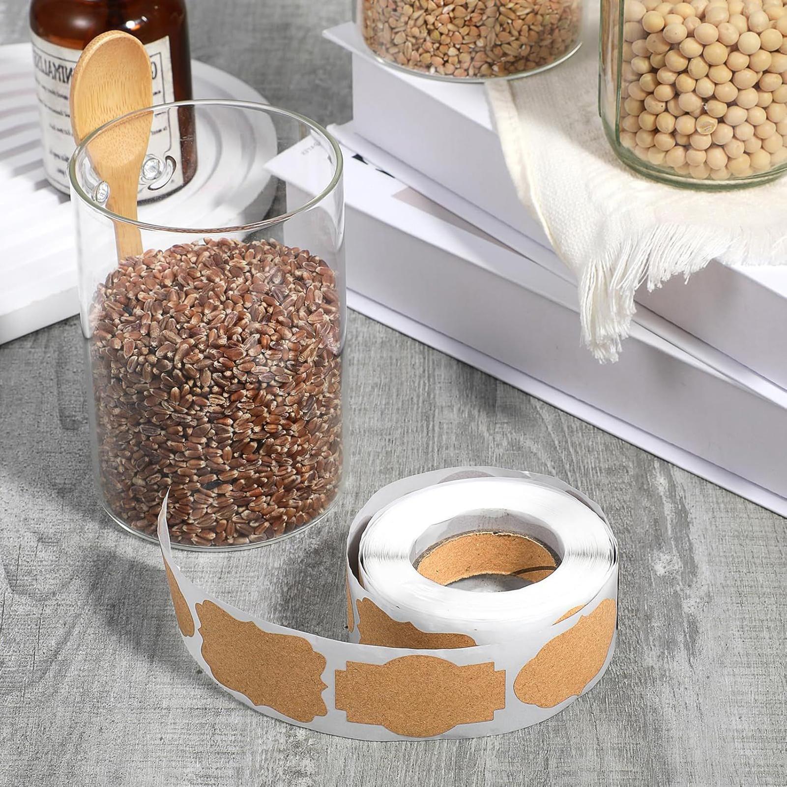 300 PCS Label Stiker Stoples K - Food Storage Label ulasan dan harga