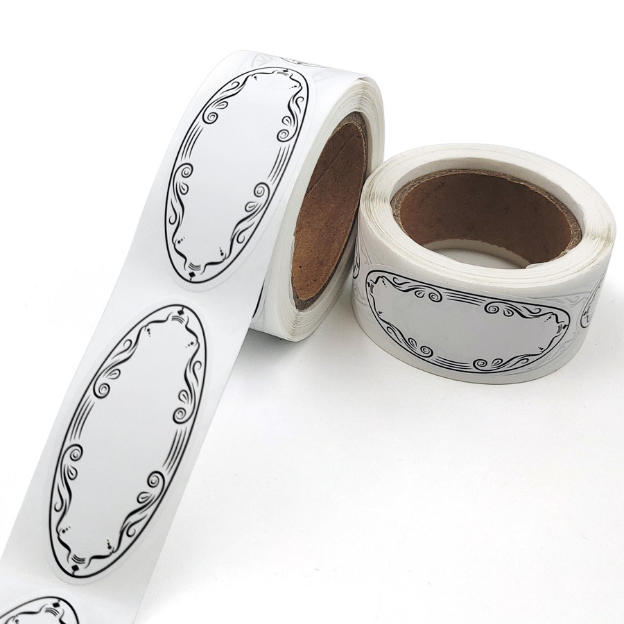150 buah label kaleng Oval unt - Food Storage Label ulasan dan harga
