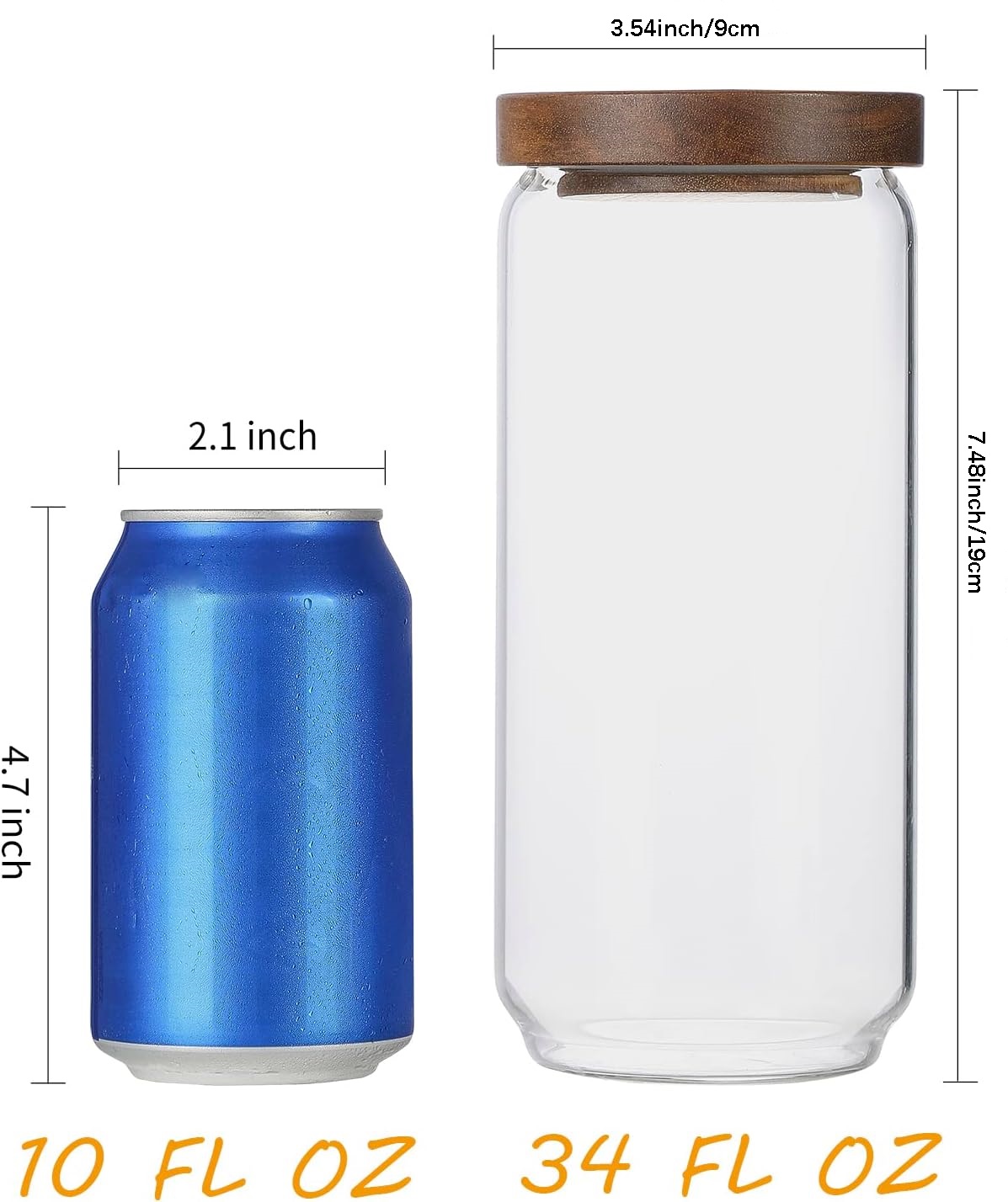 4 Paket Stoples Kaca 34 OZ den - Food Storage Glass Container Set ulasan dan harga